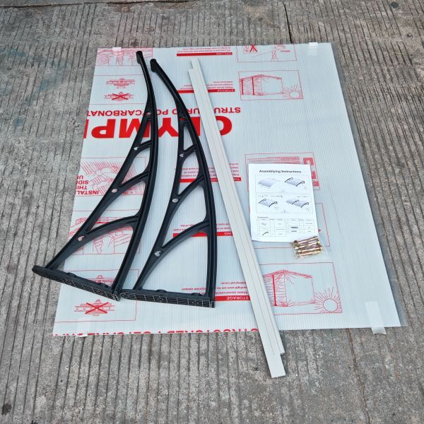 Plastic Awning Bracket DIY Canopy Wall Mounted Installation Versatile Design Suitable for Various Outdoor Spaces Providing Shade