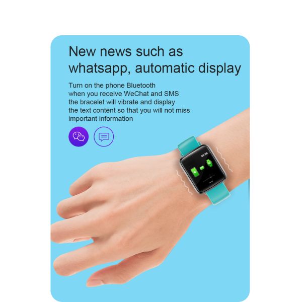 1.3inch Sport Touchscreen Smartwatch Reloj Inteligent SLIDER Square Dial