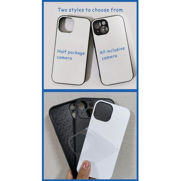 TPU+PC Sublimation Phone Case for iphone All Models Heat Press PET Plastic Sheet Blanks Wireless Charging Available Phone Cover