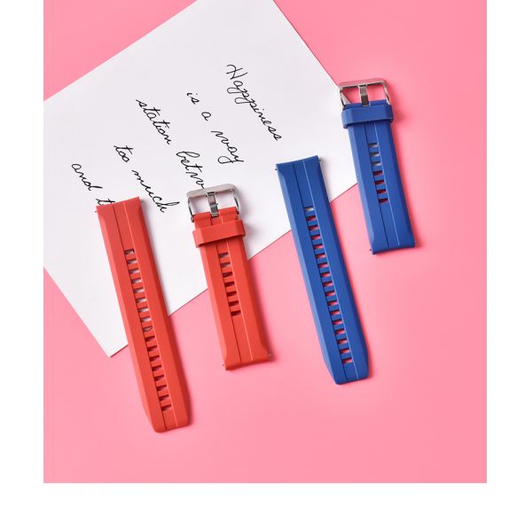 Silicone Rubber 22mm Quick Release Watch Strap For Smart Watch