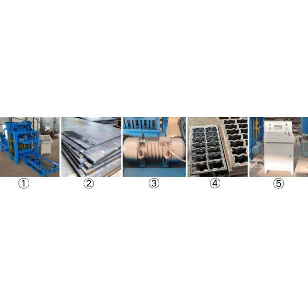 High Density Vibration Hollow Solid Concrete Cement Paving Interlock Brick Machine