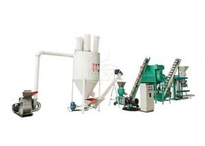 Simple Structure Feed Pellet Machine , Automatic Feed Production Line