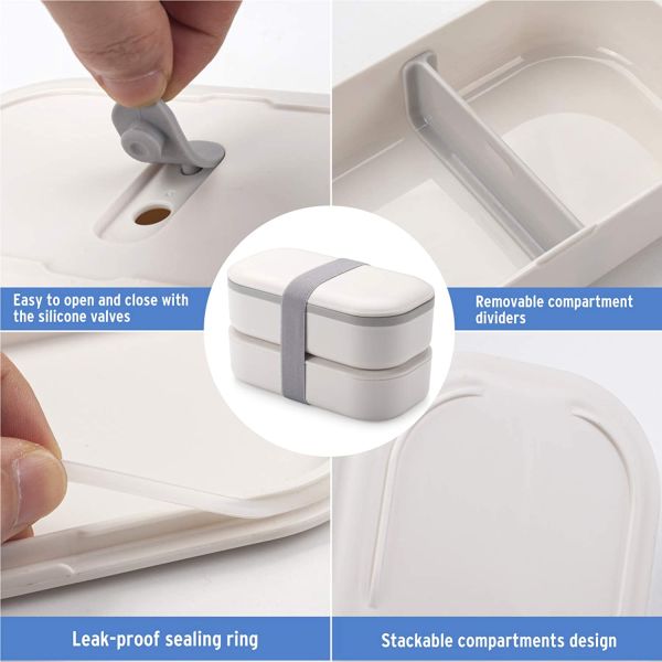 Multifunctional Storage Box for Picnic and Camping Stackable Lunch Box