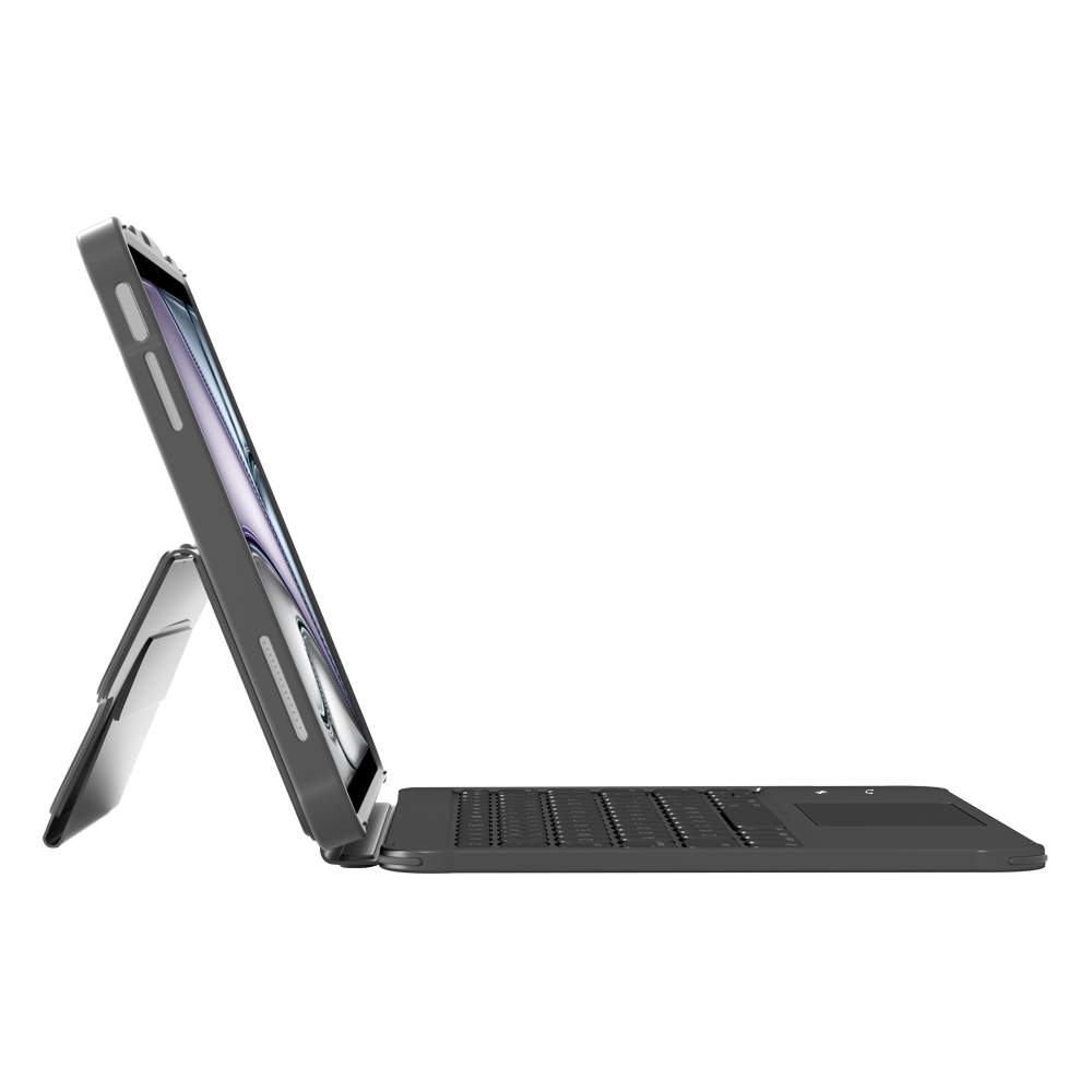 OEM/ODM Keyboard Folio Case for iPad A16, USB-C Wired Typing, Multi-Touch Trackpad, Shockproof Hard Shell, CE/FCC/RoHS Certified