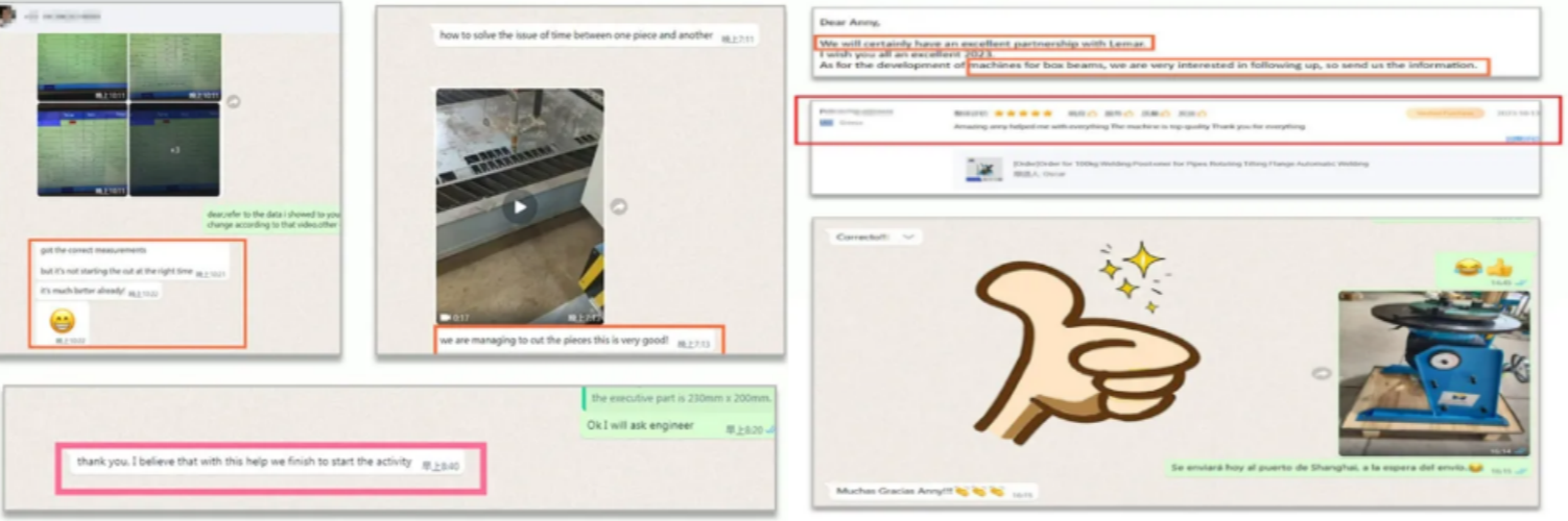 Customer feedback and testimonials