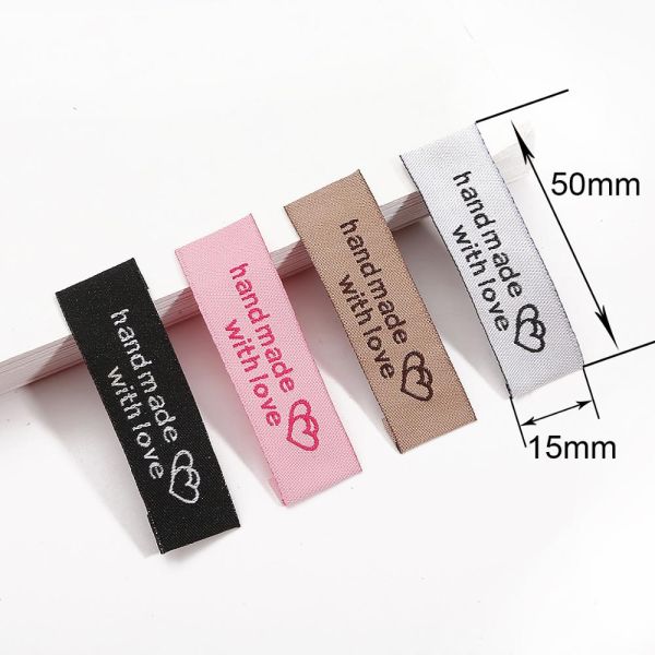 Neck Label Garment for Clothes accessories Folded Woven Label