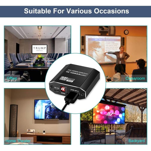 1 in 2 Out HDMI In Splitter