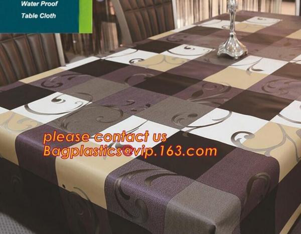 Buy PVC European style square table cloth waterproof Oilproof non wash plastic pad plus velvet anti hot coffee tablecloth at wholesale prices