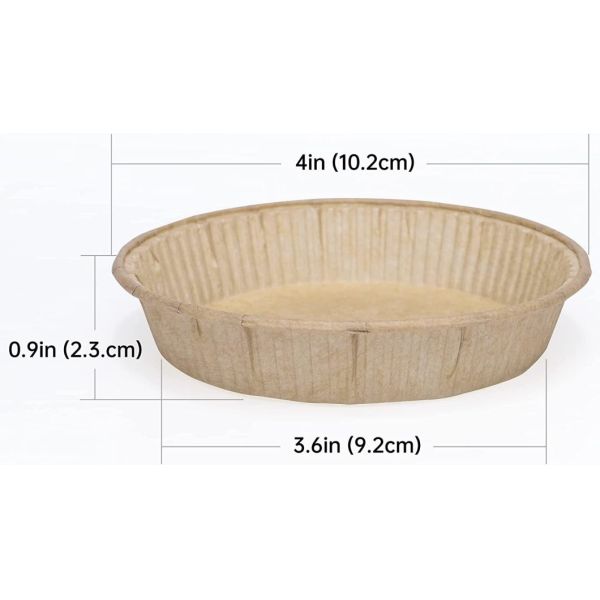 Mini Baking Paper Pie Pan Tart Mold Pie Wood Pulp