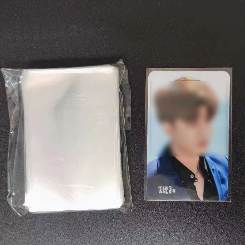 Wholesale Customizable Durable Clear Plastic PP Games Holographic Protective Case Card Sleeves