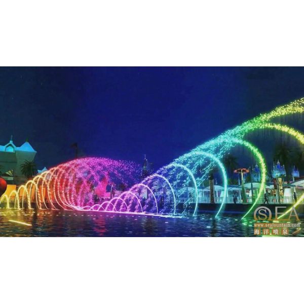Mall Program Control Floating Fountain 380V 220V 50HZ