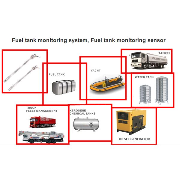 3 Wires Type Gps Fuel Level Sensor 30cm To 100cm With 99% Accuracy