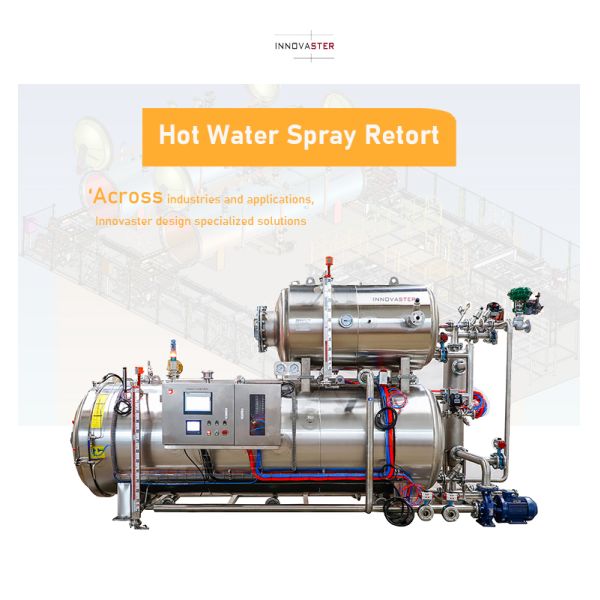 Water Medium Caned Food Sterilization with Automatic Batch Retort Machine/ Retorts