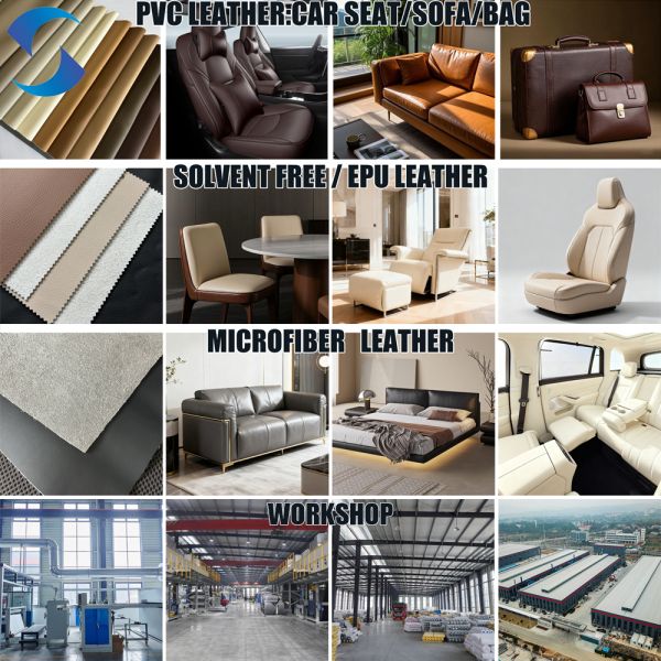 140CM Width PVC Leather Fabric with Soft Hand Feeling and Embossed Pattern for Upholstery and Automotive Seats