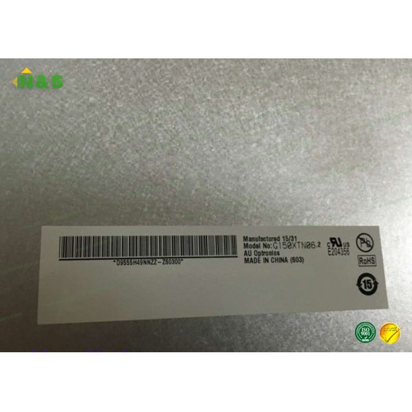 15 Inch AUO LCD Panel G150XTN06.2 , tft lcd display panel replacement 1024*768 XGA