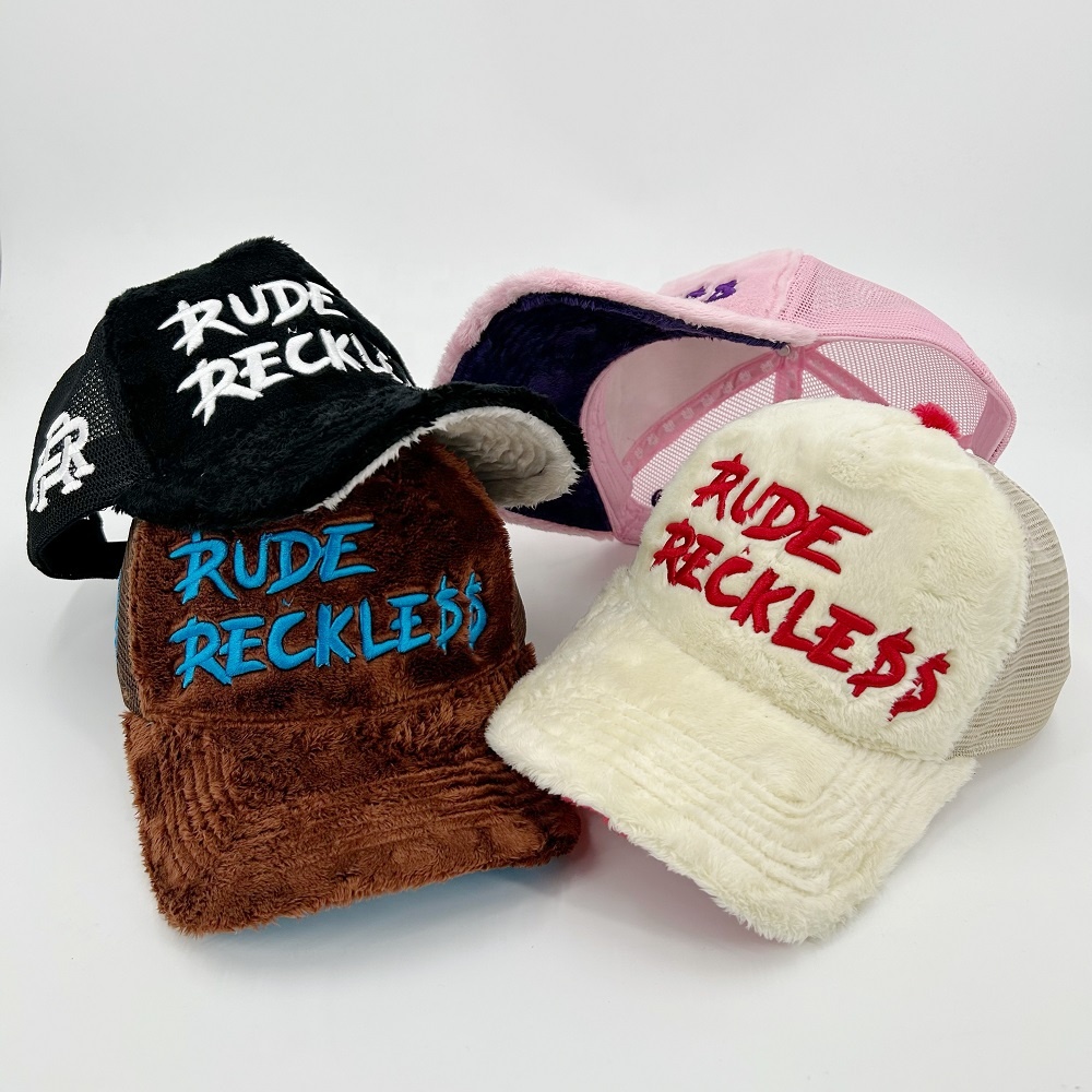 3D Embroidery Mesh Trucker Caps 100% Cotton Structured Customized