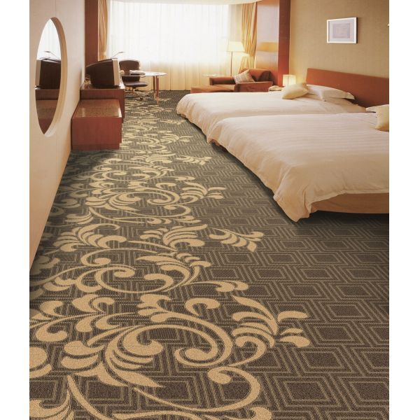 Wool blended carpet 30%wool 70%polyester Cut pile carpet pile height 8mm Width 4m