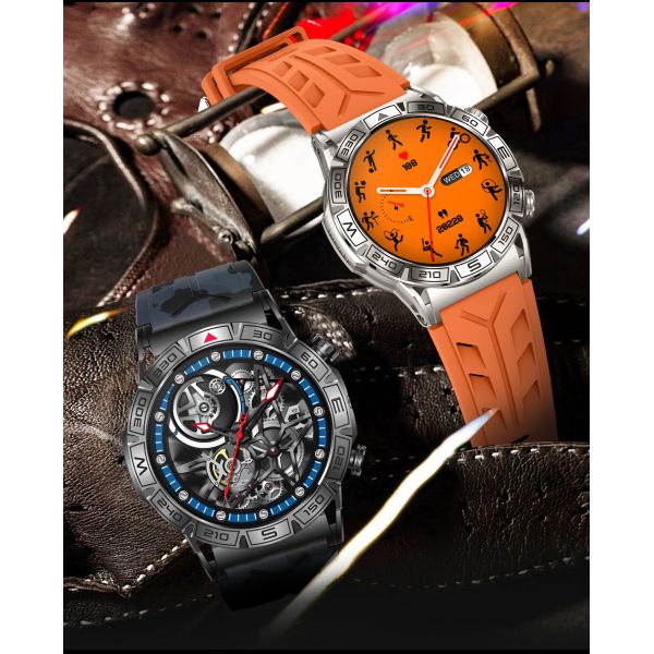 Adjustable Brightness Circle Shape Smartwatch 8 Menu Styles Round Shape Mobile Watch