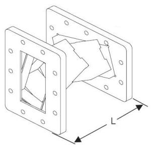 Quality WR10 thru WR430 1.15VSWR 90 Degree Stepped Waveguide Twist for sale