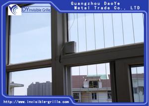 Quality Child Safety Window Invisible Grille 3mm Thickness With Robust Aluminum Frames for sale