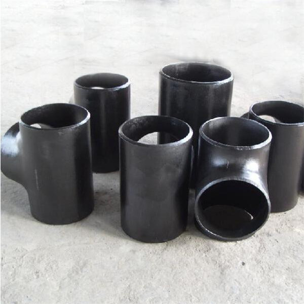 Structural Metal Pipe Lines Seamless Equal Tee Connect Welding A234