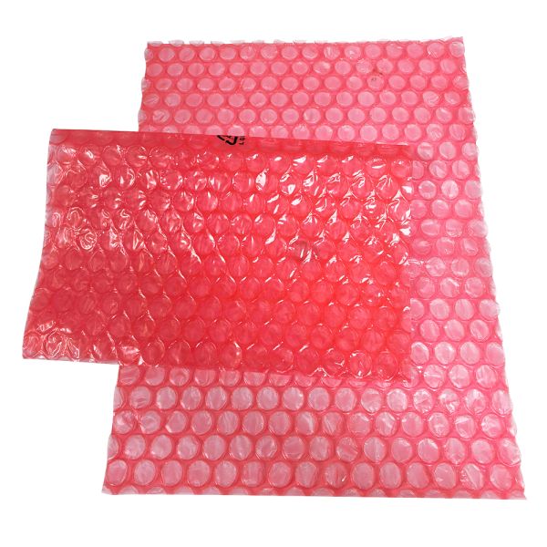 Sliced sheet Red Shock Absorbing Bubble Film
