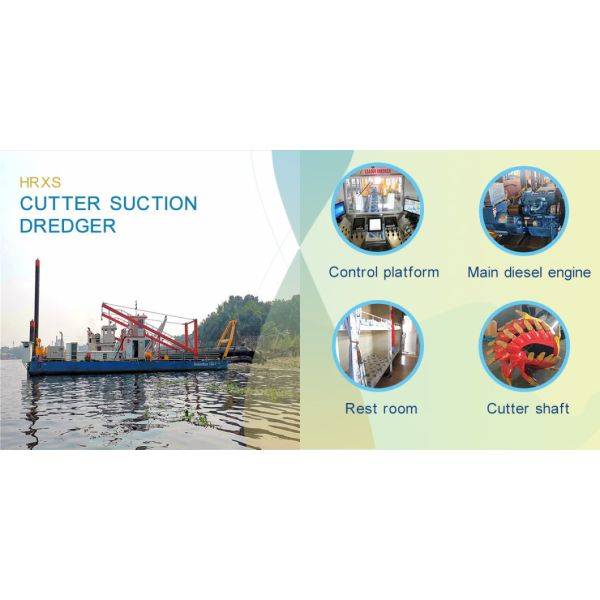 Engine Power 750kw Solid Capacity 1050m3 Fuel Tank 53t Mud Dredger