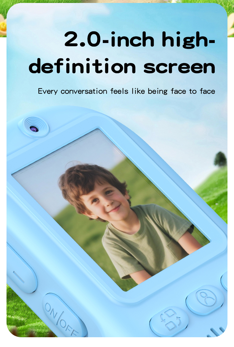 High Quality CCD Children Camera MicroSD Support Portable Mini Size HD Video Recording Safe Plastic ABS Material OEM/ODM Service