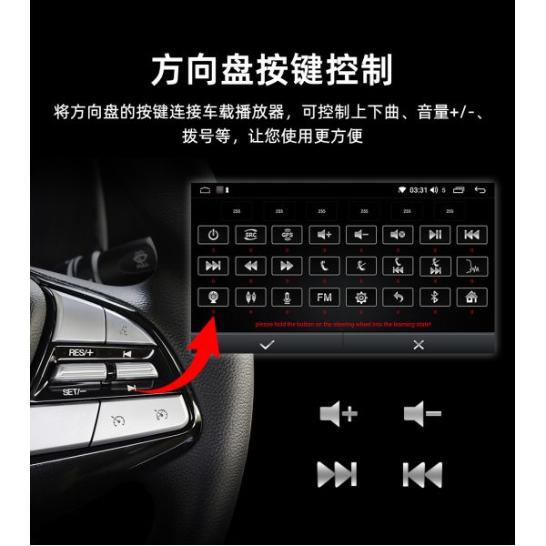 Creatall 7/9/10inch Central Control Car Android GPS Navigation Smart for BT Wifi Internet All-in-One Dashboard Machine