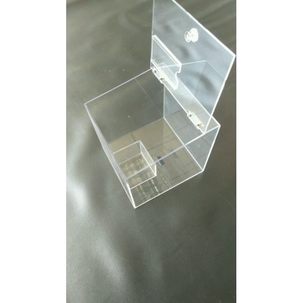 Acrylic Candy Box Candy Bin Candy Display Bulk Candy Display Case with Tag Holder for Retail Store or Supermarket