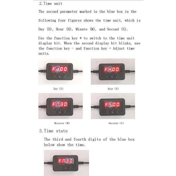 5.5mm x 2.1mm DC Power Cable 5V -36V With Unlimited Loop Timer Module Cycling Timing Function