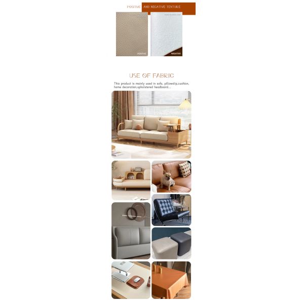 Scratch-Resistant PVC Leather for Sofas - Easy Wipe Clean and Pet-Proof