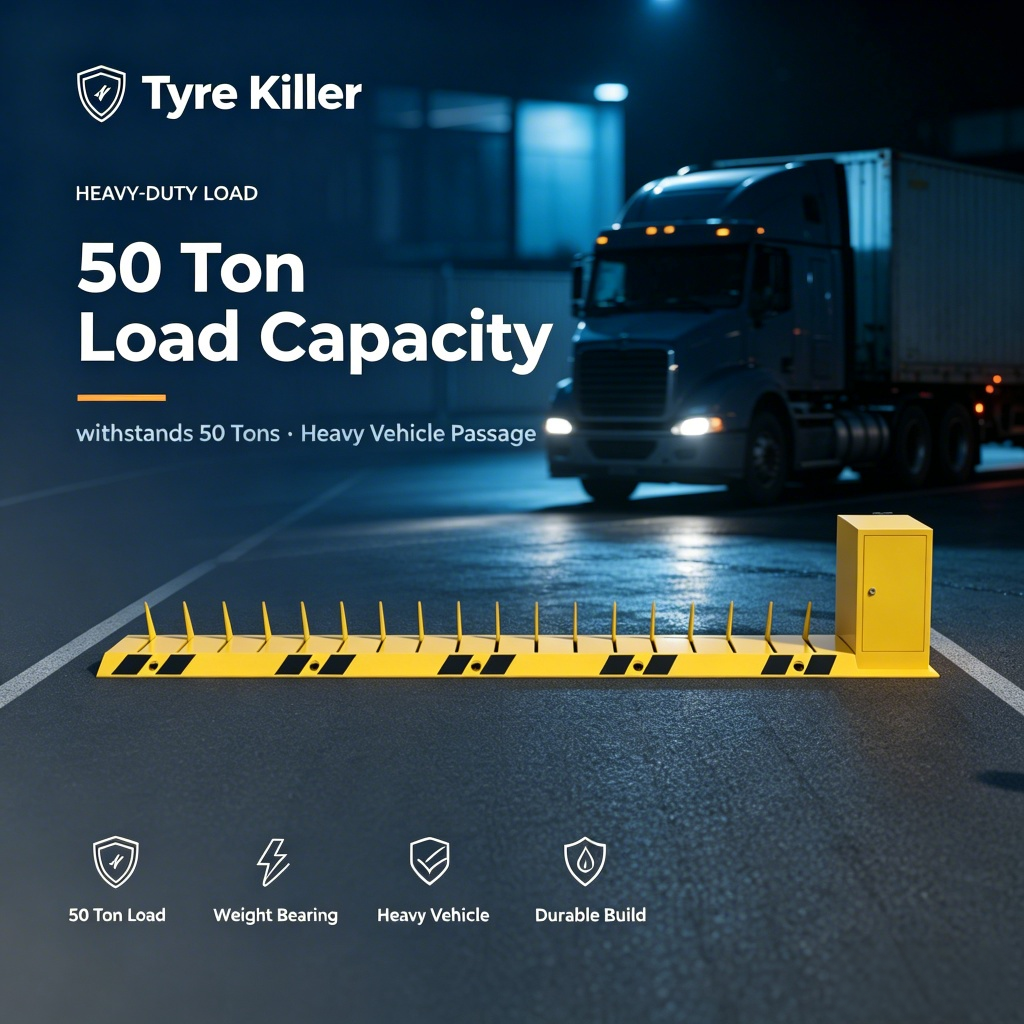 Adjustable Spike Tyre Killer Designed for Versatile Installation and Effective Vehicle Immobilization in Security Zones