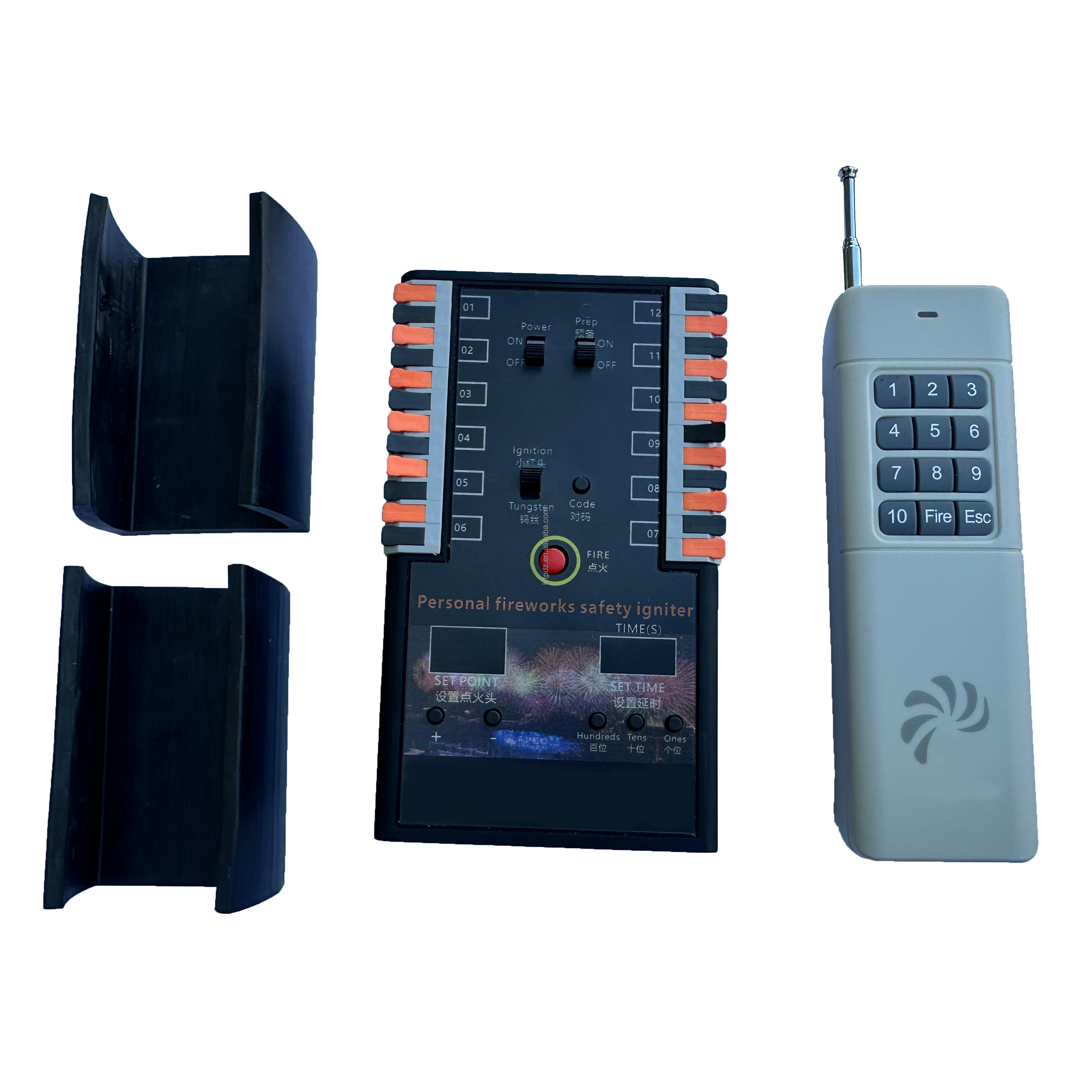 Timed Delay Electronic Igniter Remote Control Continuous Plastic CE Certified