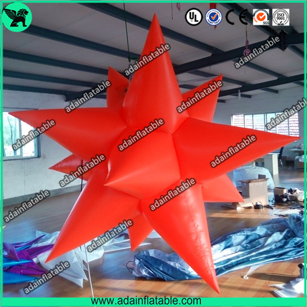Lighting Inflatable Star, Red Star Inflatable,Event Ceiling Inflatable Star