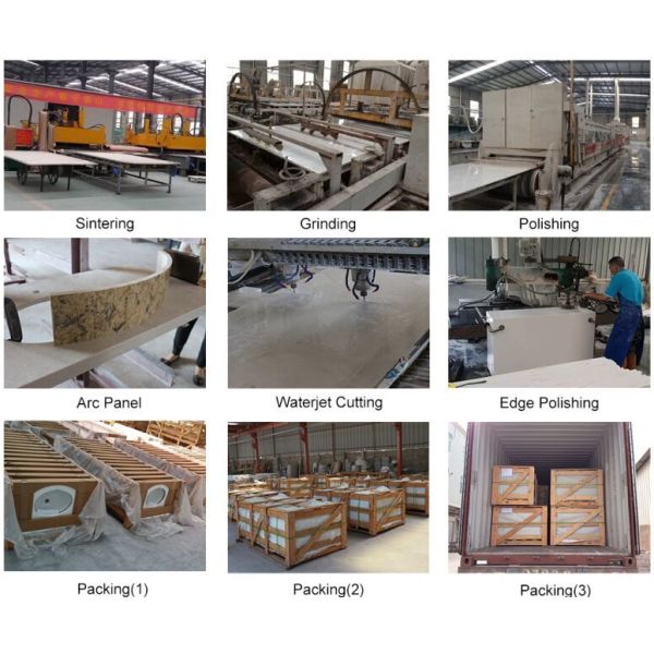 Crystal Gray Sparkle Engineered Stone Kitchen Countertops , Artificial Quartz Countertops
