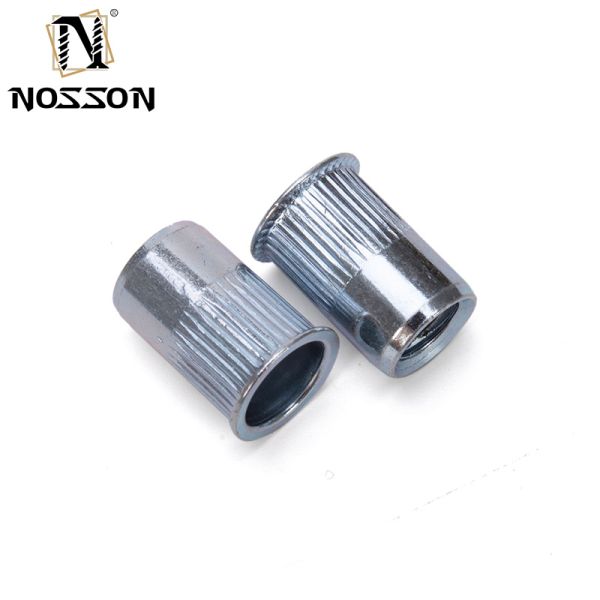 ZINC PLATED Aluminum Rivetnuts Blind Set Nutserts Threaded Insert Nutsert Cap Flat Head Rivet Nuts M3 M4 M5 M6 with 304 Stainless Steel