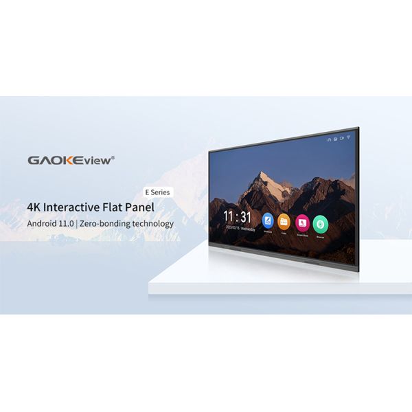 GAOKEview 86 Inch Interactive Flat Panel LCD Monitor Touch Screen Multi Touch with OPS windows System