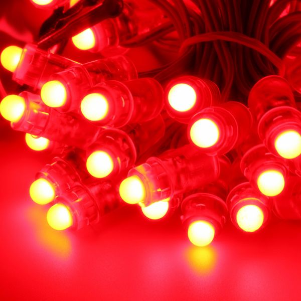 Waterproof IP67 12v 9mm 0.2W Rgb Led String Lights