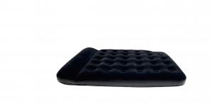 China Leisure Deluxe Black Inflatable Camping Mattress Outdoor / Indoor Portable Air Bed on sale