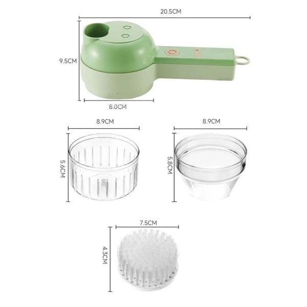 Multifunctional Vegetable Cutter Set with Customized Logo ABS PP PC Stainless Steel