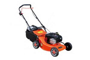 China Orange Hand Push Garden Lawn Mower Steel Deck 4.0hp Gasoline Power 139cc on sale