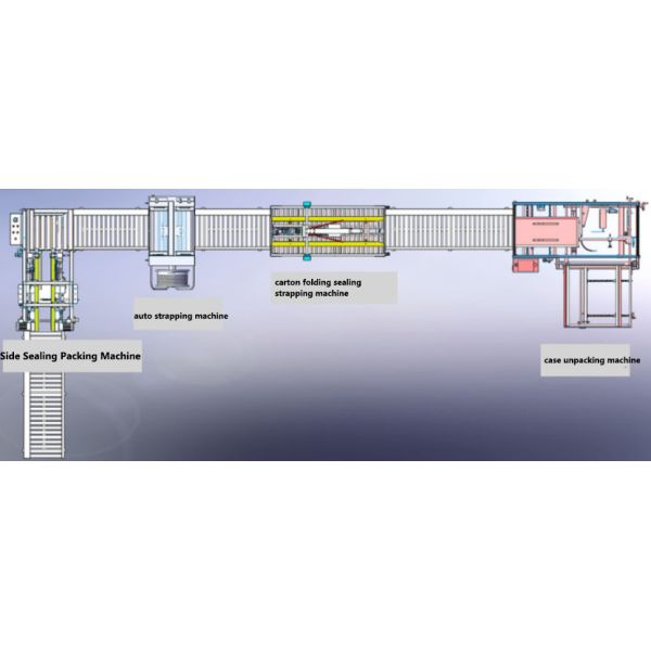 PLC Control Vertical Unpacking Machine 0.2KW Dimensions 1200mm X 800mm X 1500mm