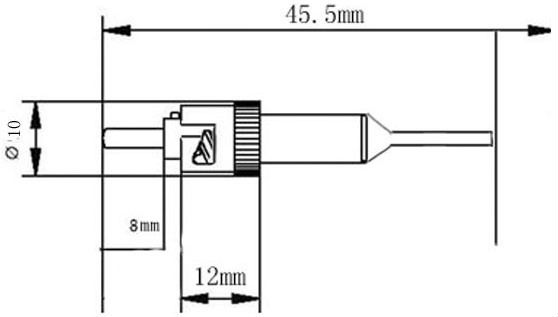 Fiber Optics Connector ST Single Mode Simplex 0.9mm , 2.0mm , 3.0mm