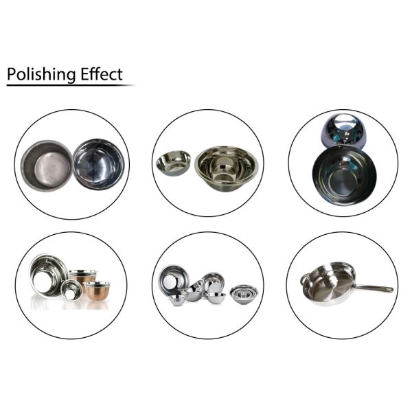 Cookware Inside Buffing Polishing Machine Automatic Stainless Steel India Ordinary Product Metal Cookware 28-140r/min
