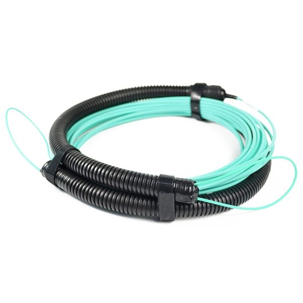 MTP / MPO-LC Sm Optical Fiber Patch Cable Round Cable Fanout 2.0mm