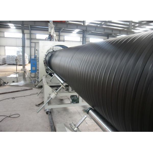 Plastic Sprial Pipe Production Line , Pvc Pipe Making Machine