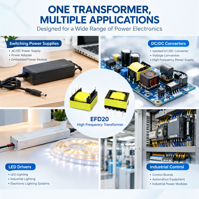 EFD20 High Frequency Transformer technical diagram