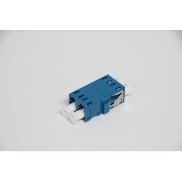 ABS Blue Color LC / APC Single Fiber Optic Adapter , High Return Loss