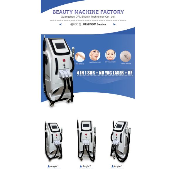 4 in 1 Multi-function OPT Laser Hair Removal Tattoo Removal Picosecond RF face lift Beauty Machine